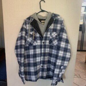 Red Head Insulated Shirt/Jacket with Hood